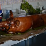 Ein Spanferkel zum Weihnachtsfest